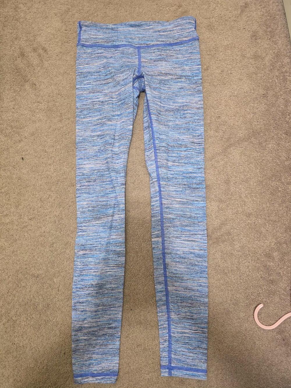 Ivivva Blue Space-Dye Girls' Performance Leggings